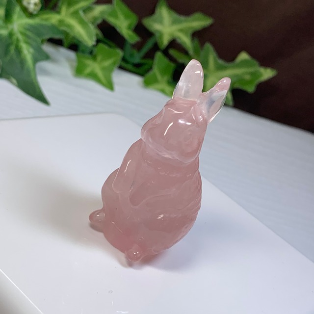 24.可愛いうさぎさん・ローズクォーツ