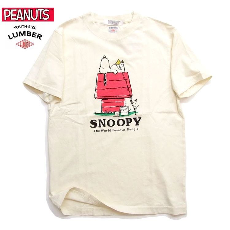 lumber tシャツ スヌーピー コラボ Tシャツ SNOOPY HOUSE 半袖Tシャツ