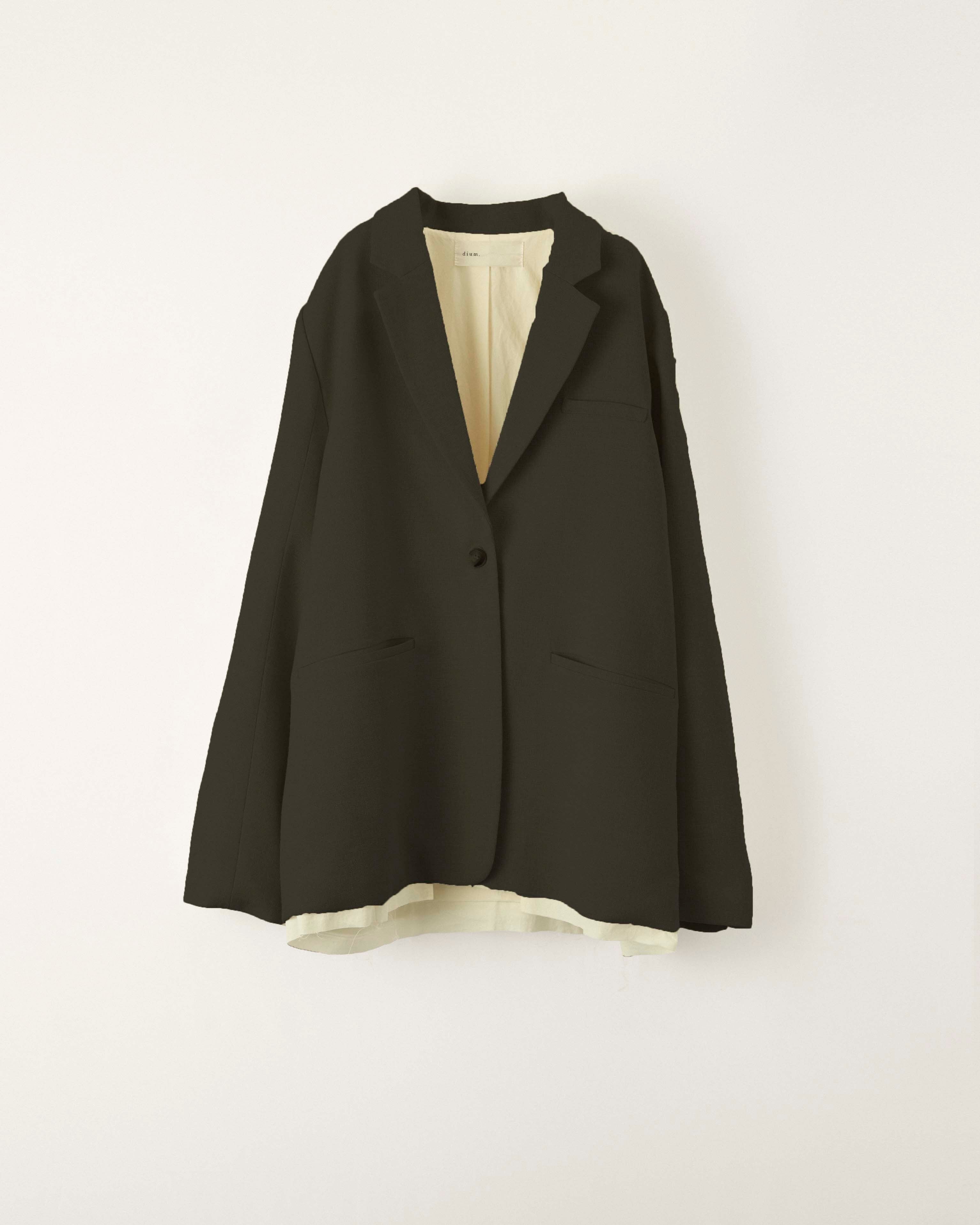 DU250500 linen like layered jacket 【Re Stock】 | dium. DU250500 linen like layered jacket 【Re Stock】 | dium.