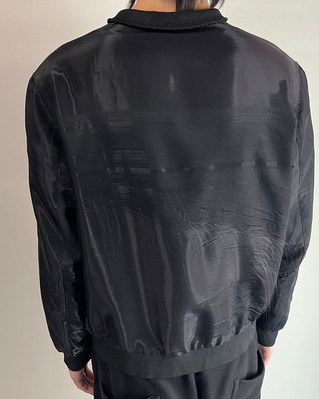 【2014/SS BALENCIAGA】destroy shiny bomber jacket
