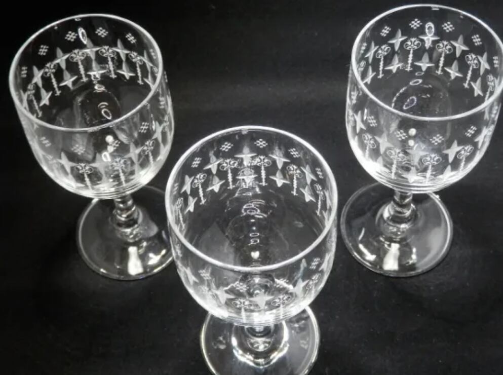 ♢リキュールグラス 長崎びーどろ 和ガラス 昭和レトロ ワイングラス