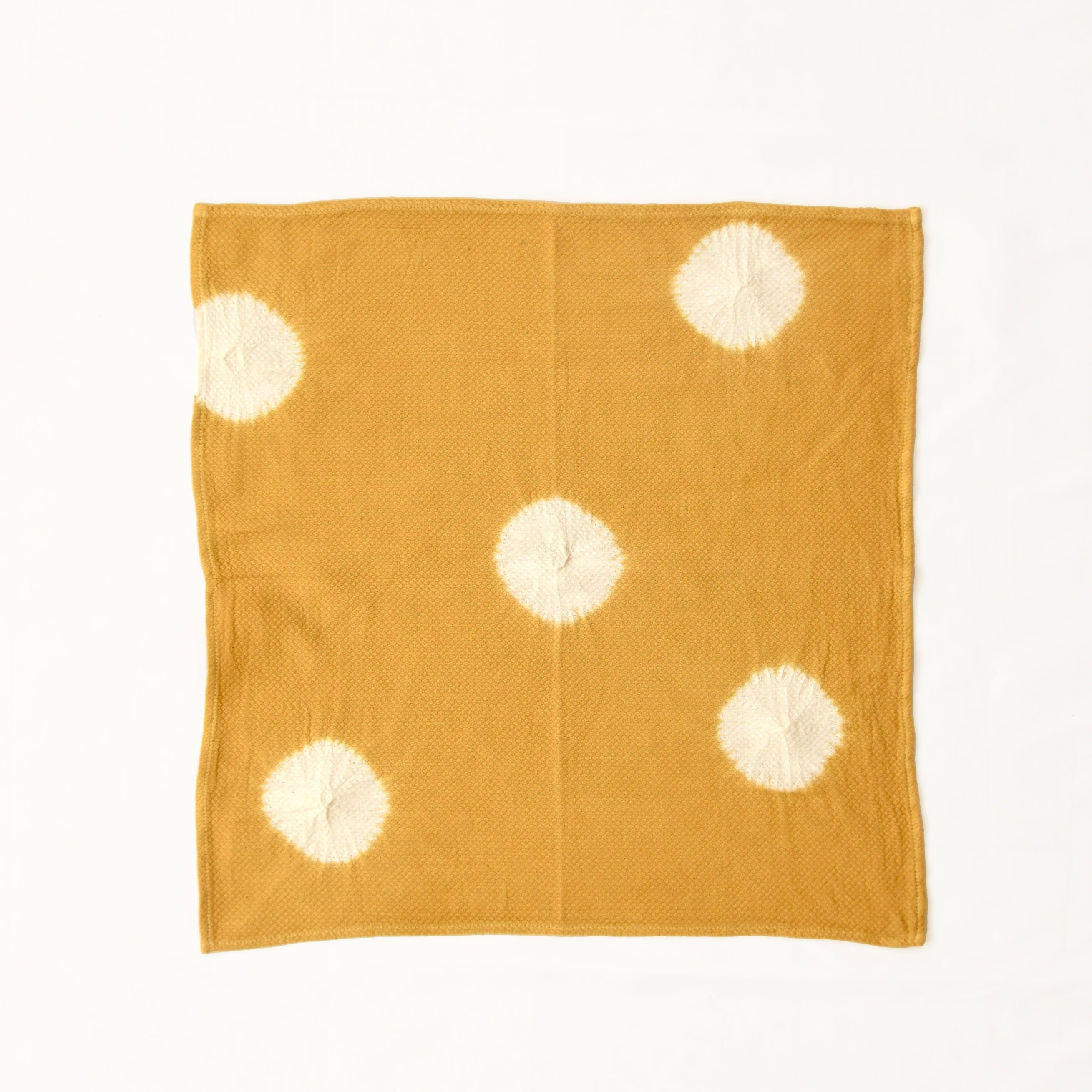 有松絞りキッチンクロス45x45｜帽子絞り＜オリーブ＞ | Samio