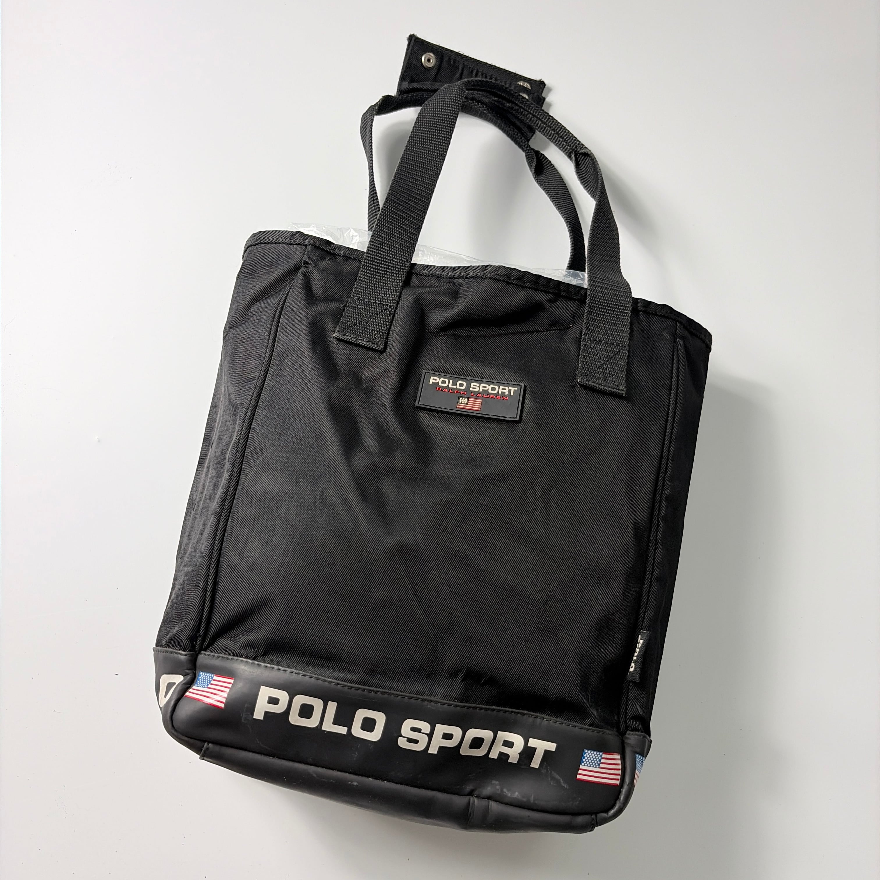 90s-00s POLO SPORT tote bag Black