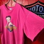 90s-00s Betty Boop by UNIVERSAL STUDIOD コラボTシャツ　ベティーブープ　ピンク