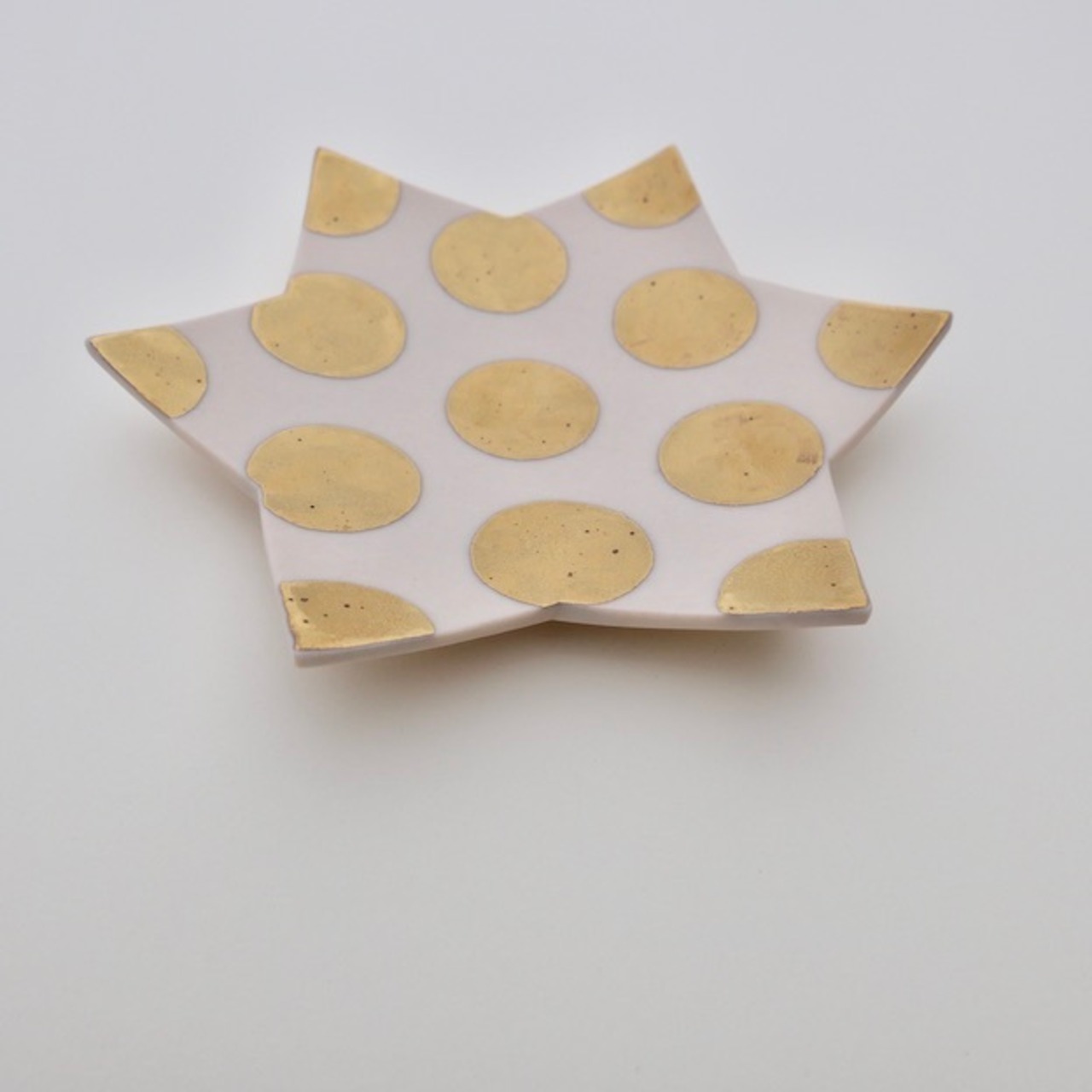 MUMCA 丸谷牧子 作 水玉星小皿 / Dotty Star Plate / 2104400000207
