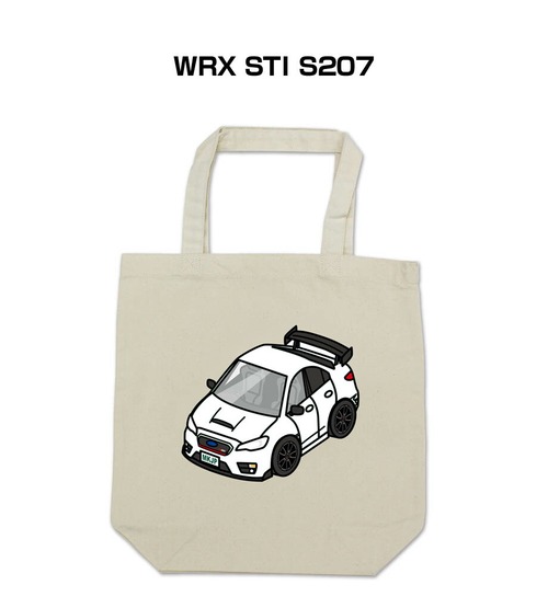 トートバッグ エコバッグ スバル WRX STI S207【受注生産】
