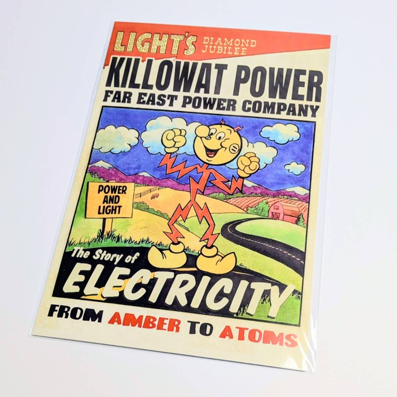 狭いスペースでも◎待望のB5ポスター！【 Reddy Kilowat ( レディキロワット )   】 POSTER / ポスター 〚アメリカン雑貨 アメトイ〛