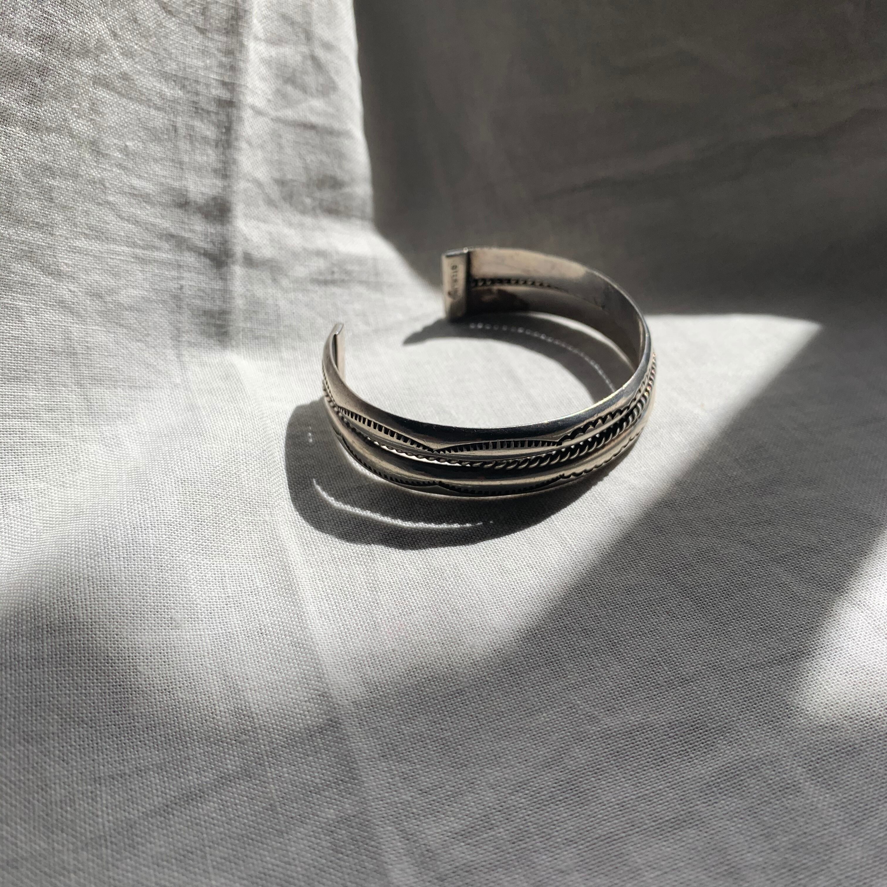 ビンテージシルバーバングル925 ナバホ