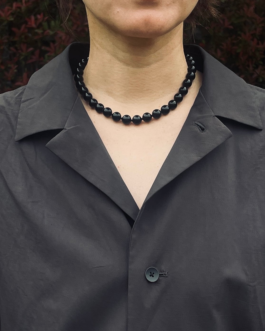 Onyx choker 8mm 37 / 40 | OCUCCI boutique