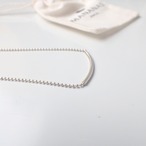 Bar & Ball Chain Necklace (40cm)