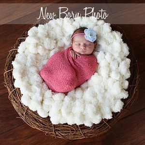 【撮影グッズ】New Born Photo / ボール毛布  (471)