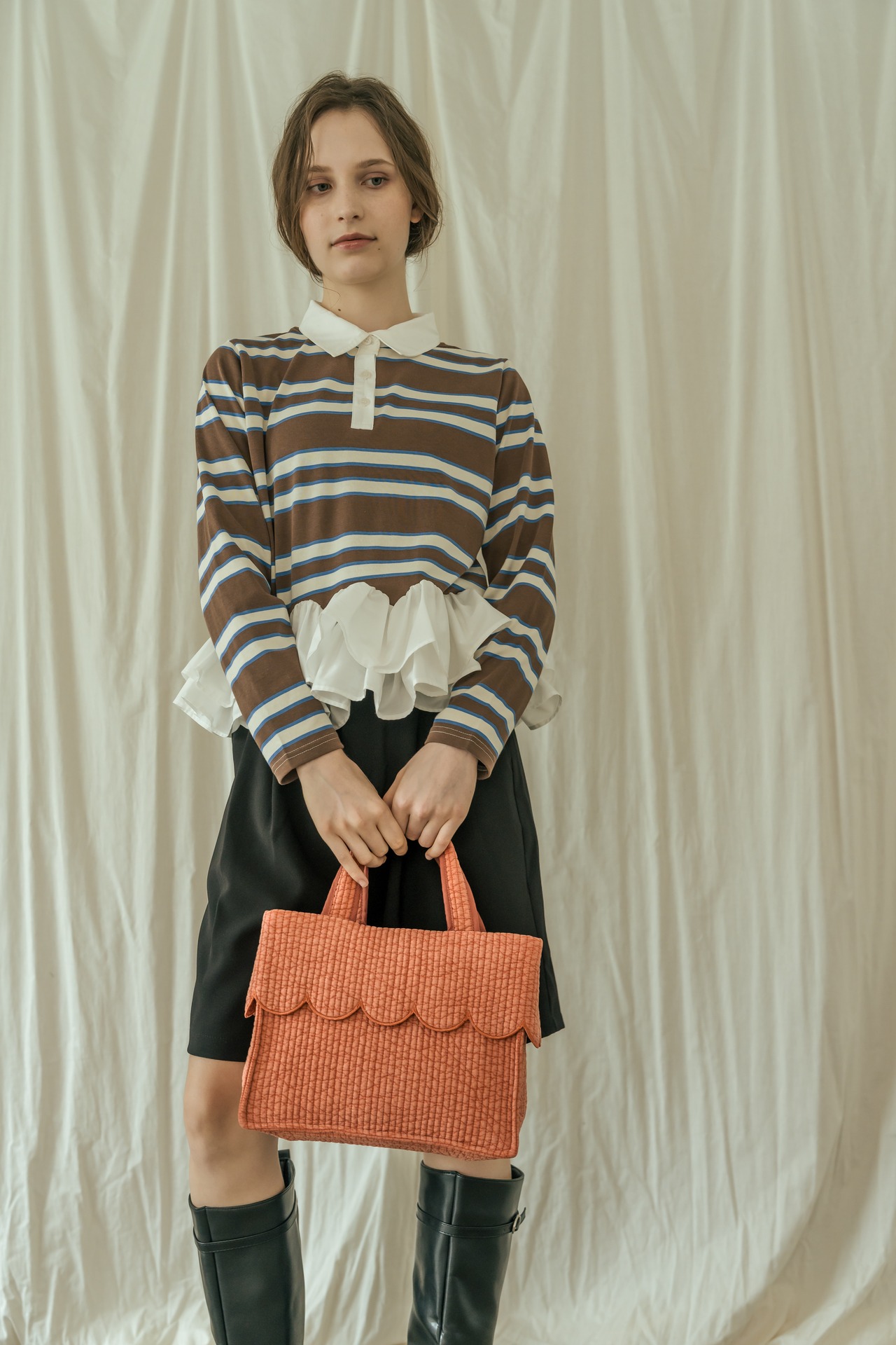 New color【Square Tote】Scallop Small
