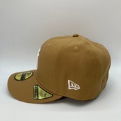 NEW ERA PC59FIFTY/PC5950　ヤンキース　ブラック　ウィート（キャメル）/ホワイト