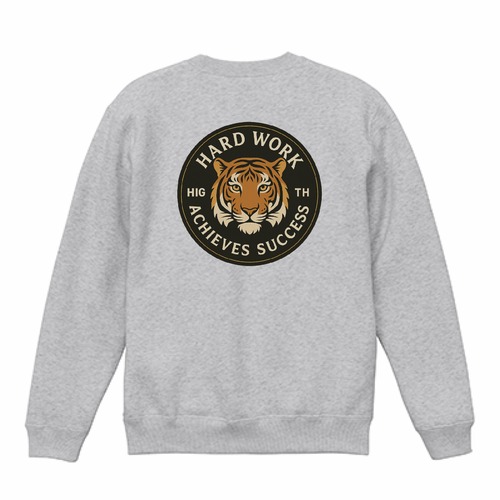 HARD WORK タイガーエンブレム・スウェット【オリジナルデザイン】