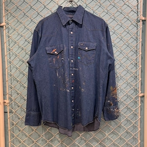 Wrangler - Painted Denim Western shirt