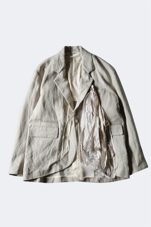 Midorikawa 【LINEN JACKET  -IVORY-】