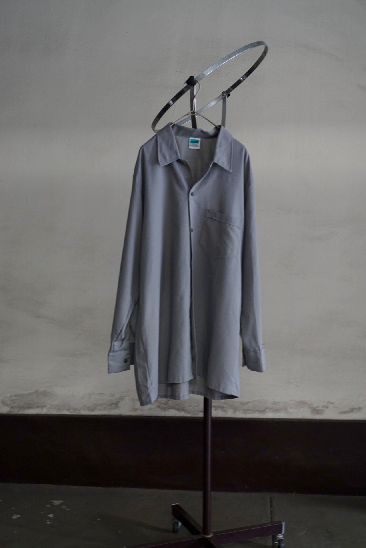 70s European Trevira Open Collar Shirt