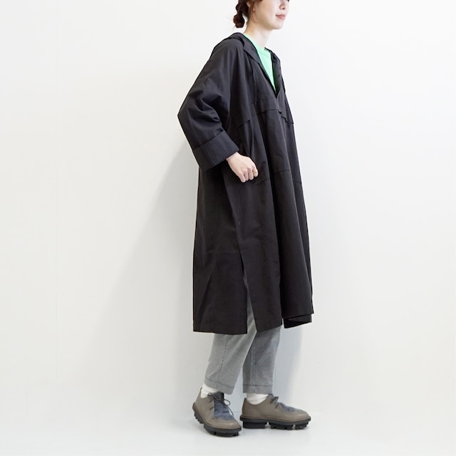 hooded poncho dress　フード付きポンチョワンピース　(1522-7113)