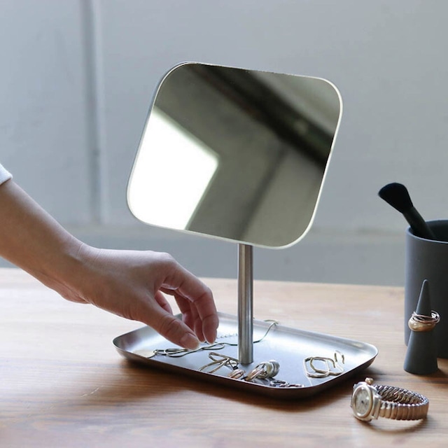 レクタングル ミラー ウィズ トレイ