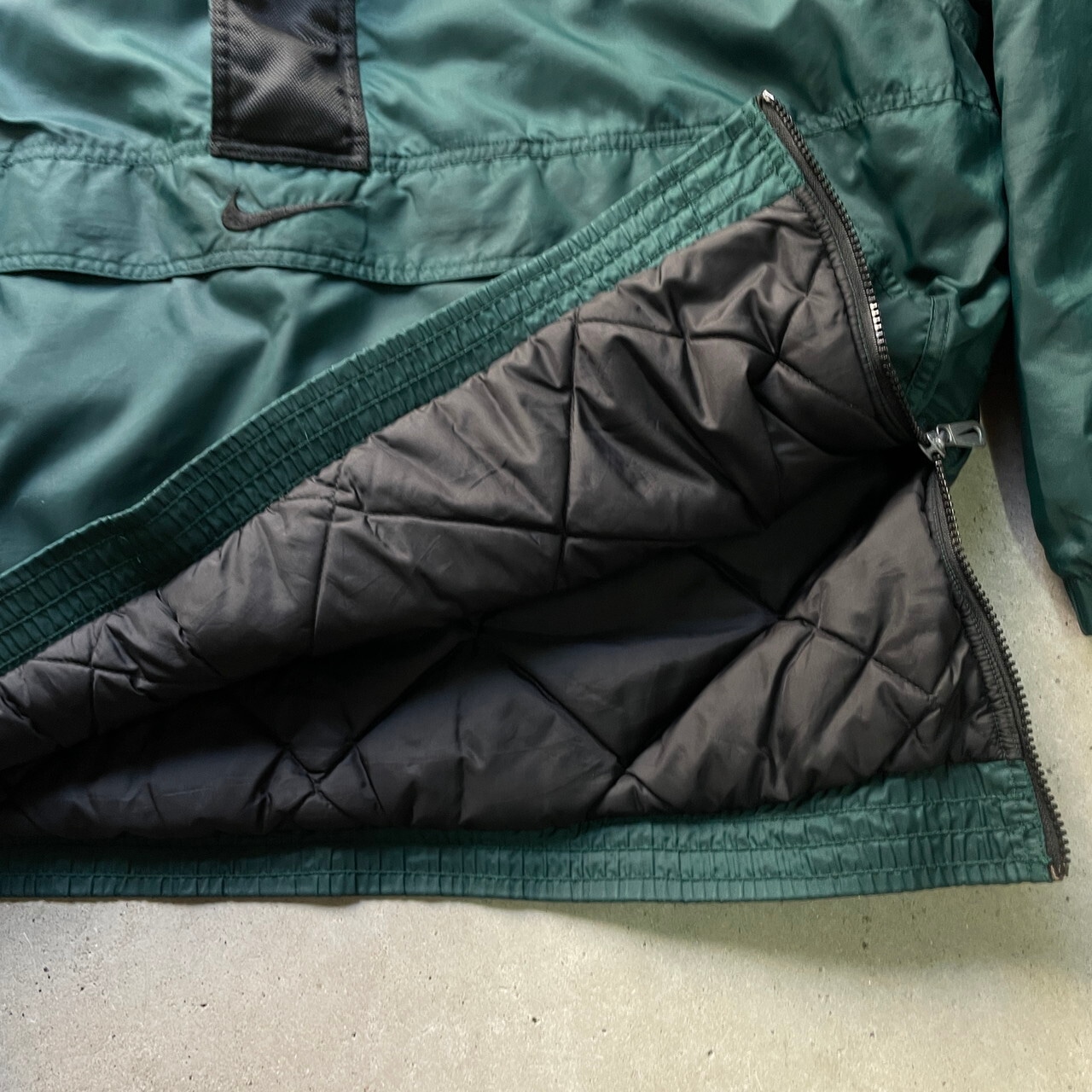 90~00年代 NIKE ナイキ 中綿プルオーバーナイロンジャケット ハーフ 