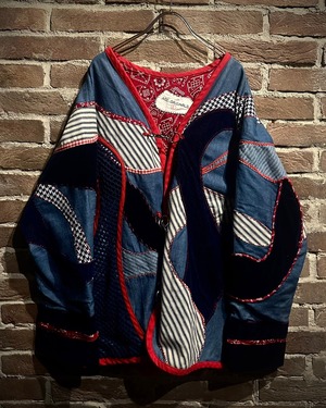 【Caka act3】Special Patwork Design Vintage Loose Jacket