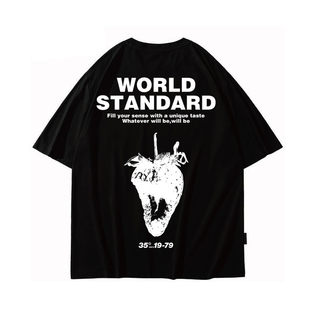 WORLD STANDARD/クルーネックプリントTシャツ/WSHT-054
