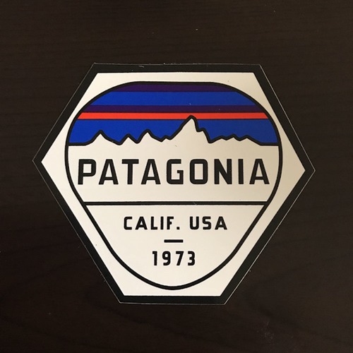 【pa-20】patagonia パタゴニア ステッカー ホワイト fitz roy hex