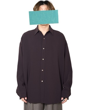 ROTOL "Fluid Wide Shirt 〔BROWN〕"