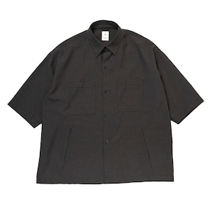 PE POPLIN PANEL H/S SHIRT / ポプリンパネルハーフスリーブシャツ (GRAY)