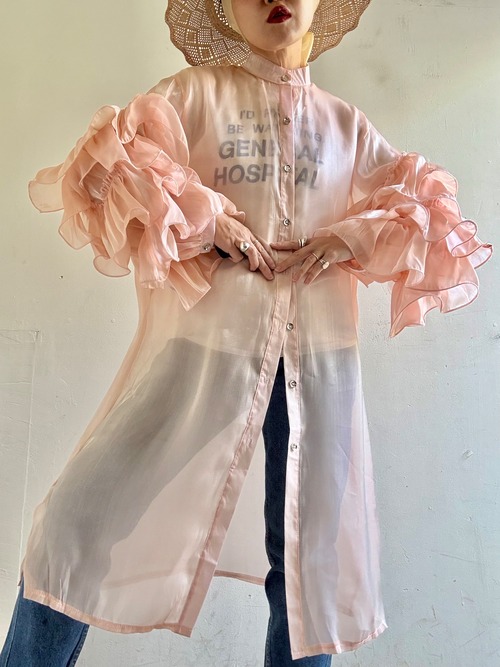 Old Sheer Frilled Dress