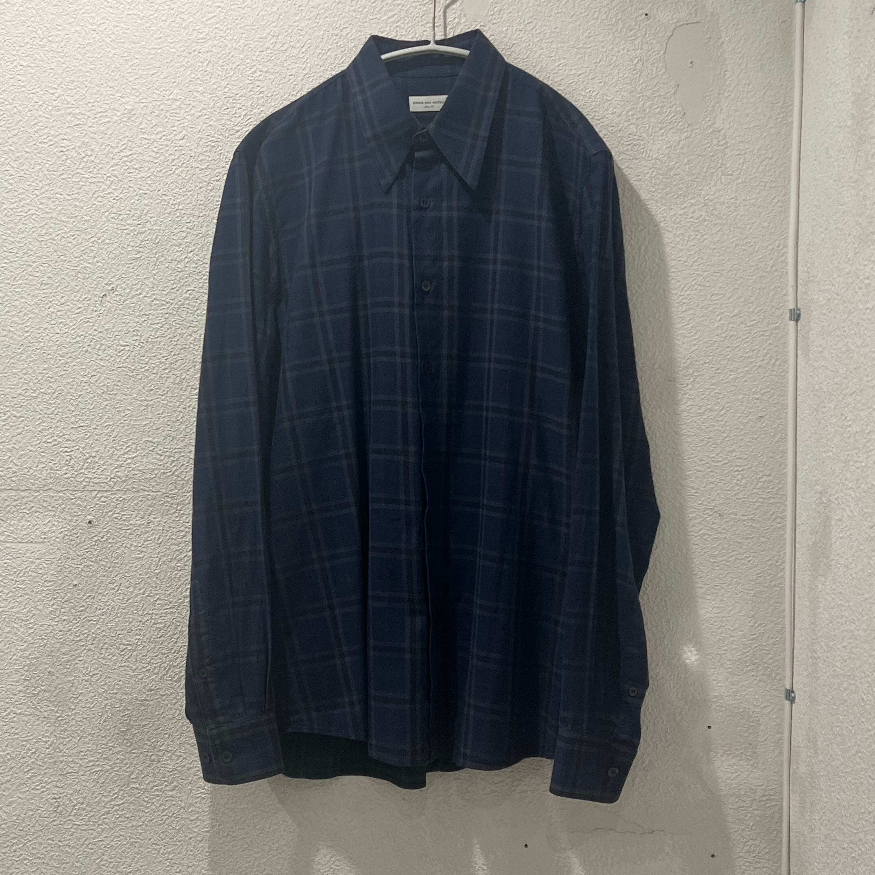 DRIES VAN NOTEN ドリスヴァンノッテン チェックシャツ SIZE50.207372 