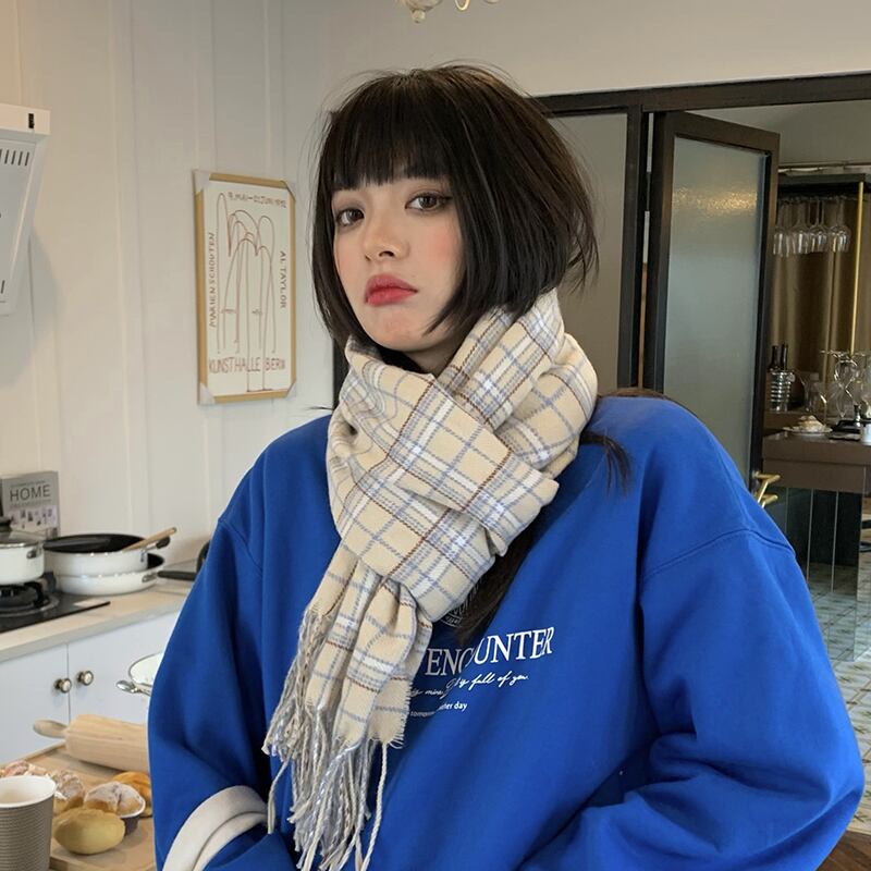 格子柄スカーフ レディースウィンター 冬物 ブラック・アイド・ピーズ917774364