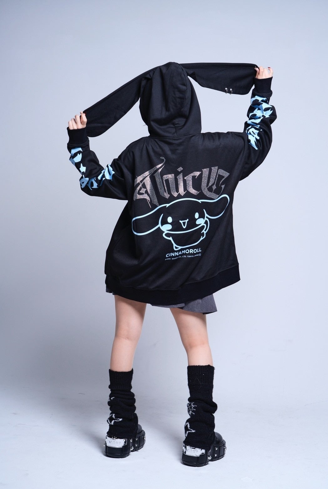 シナモン×PSYNYXXコラボZIPパーカー サブカル 地雷 天使界隈 サンリオ