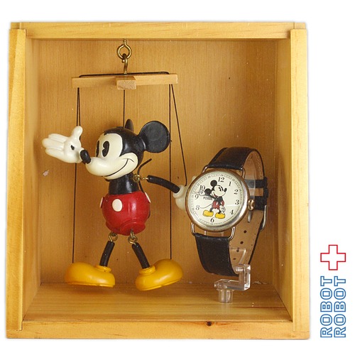 フォッシル ミッキーマウス 腕時計 マリオネット