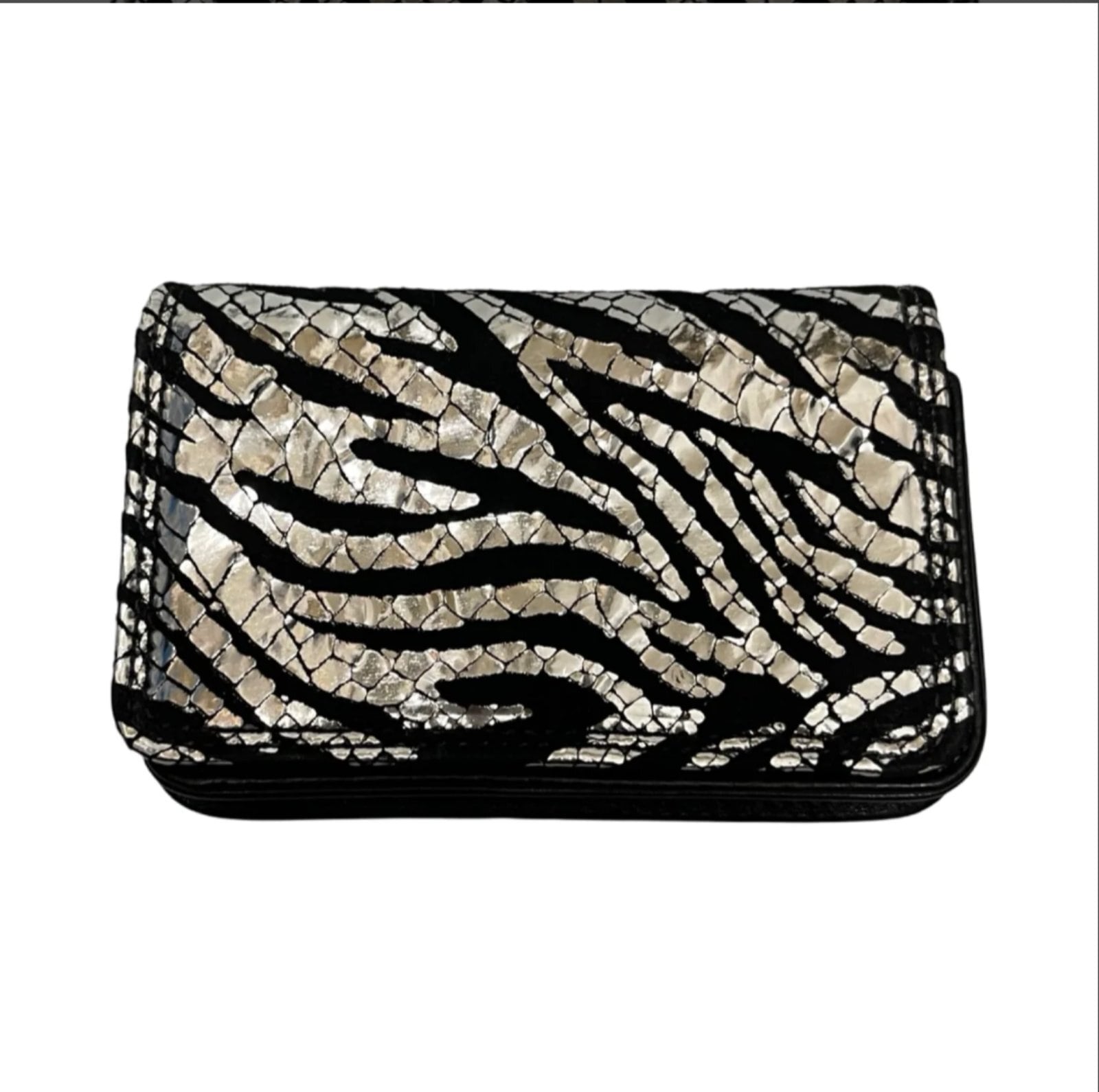 CHROME HEARTS クロムハーツ レザー ゼブラカードケース 限定品