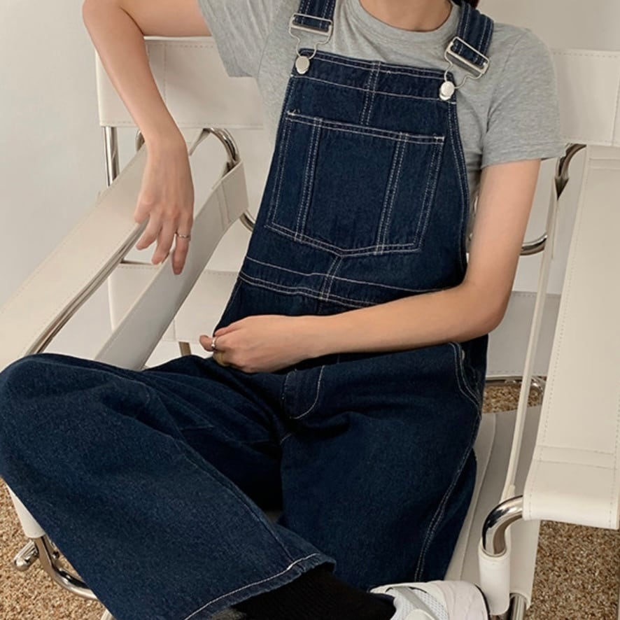 フロントポケット デニムオーバーオール A1346 | Life365