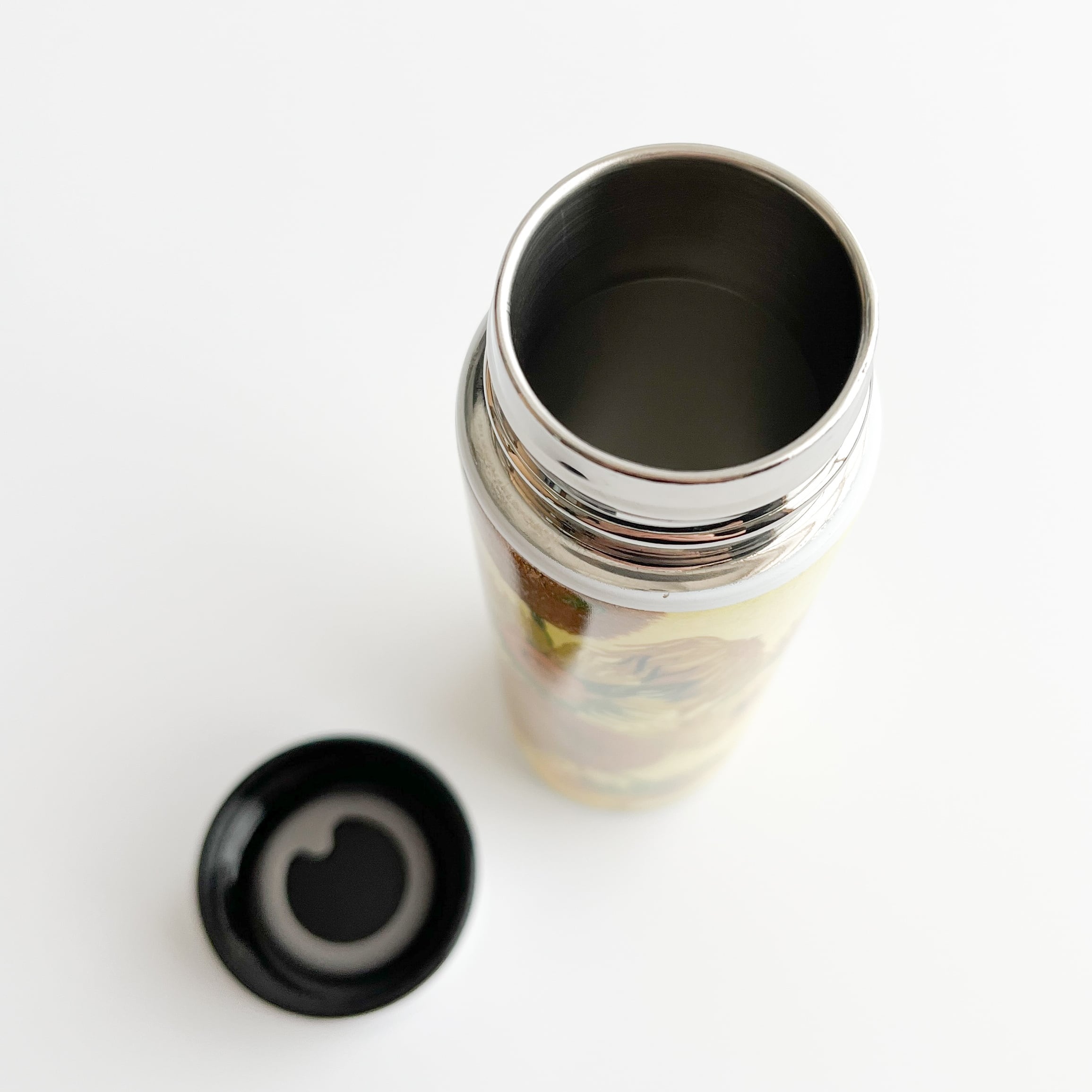 ゴッホひまわりデザイン 陶器芳香器アロマランプ ゴッホ ステンレスボトル ひまわり＜東京都美術館ミュージアム