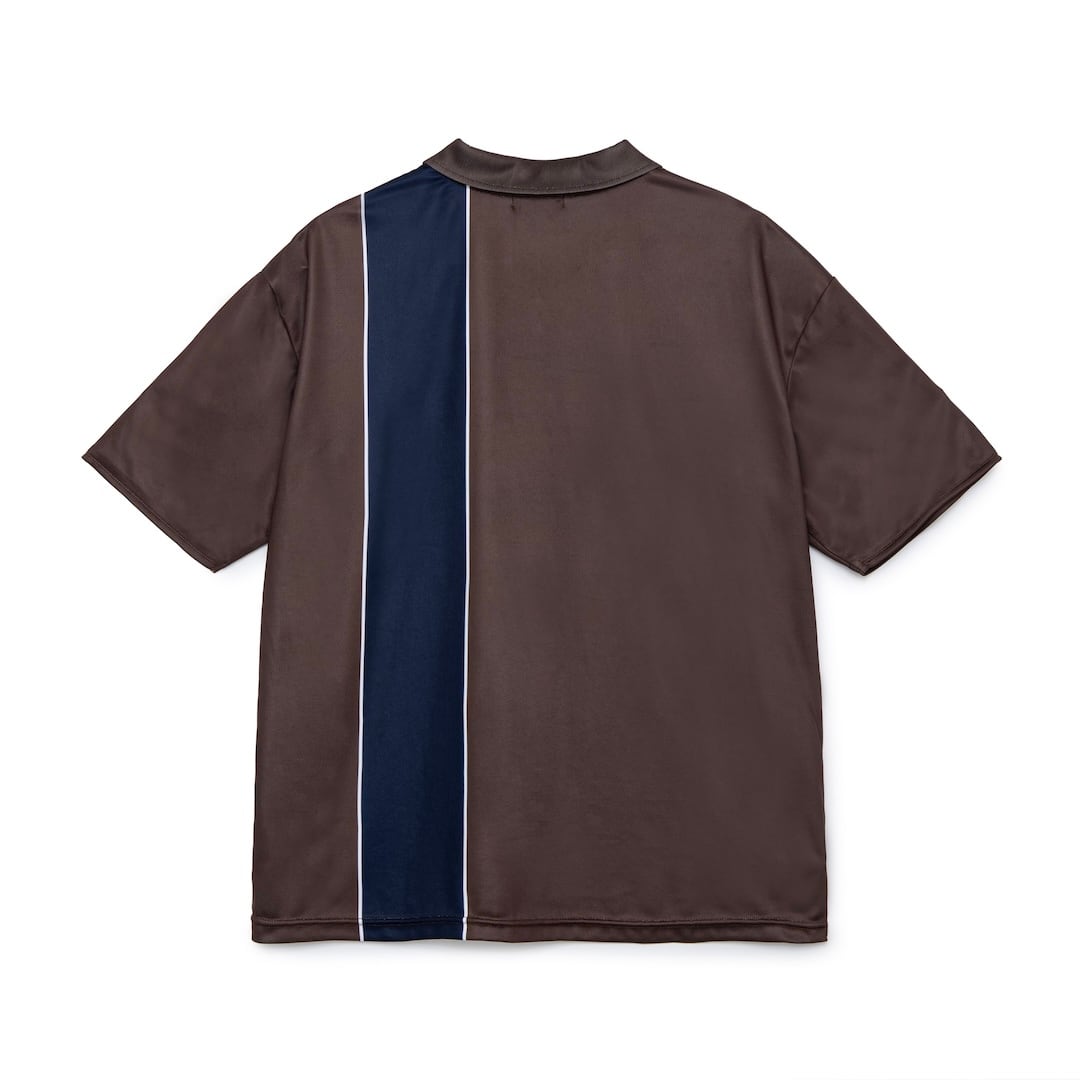 SOL Cursive Logo Soccer Shirt L brown 茶 SOL Cursive Logo Soccer Shirt (BROWN) | SO SHOP & HOSTEL NAKAMEGURO