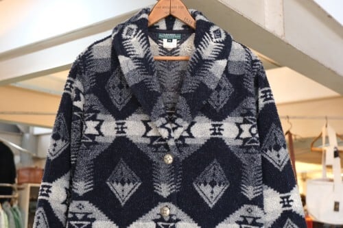 90's LAUREN navajo patterned fleece Jacket | GARYO