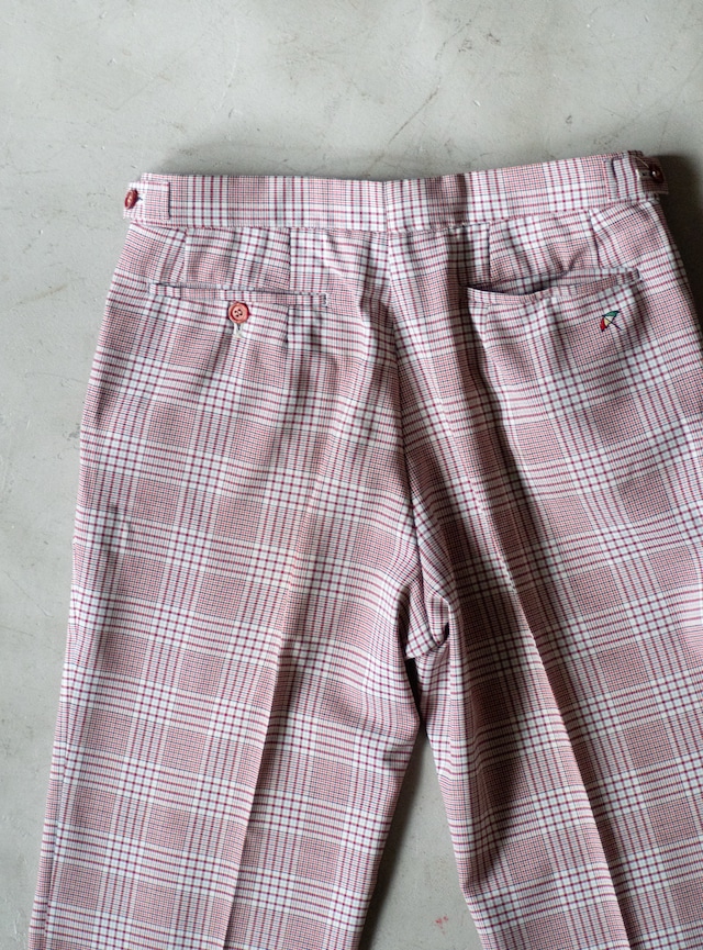 "Arnold Palmer" 1980s Glen check trousers