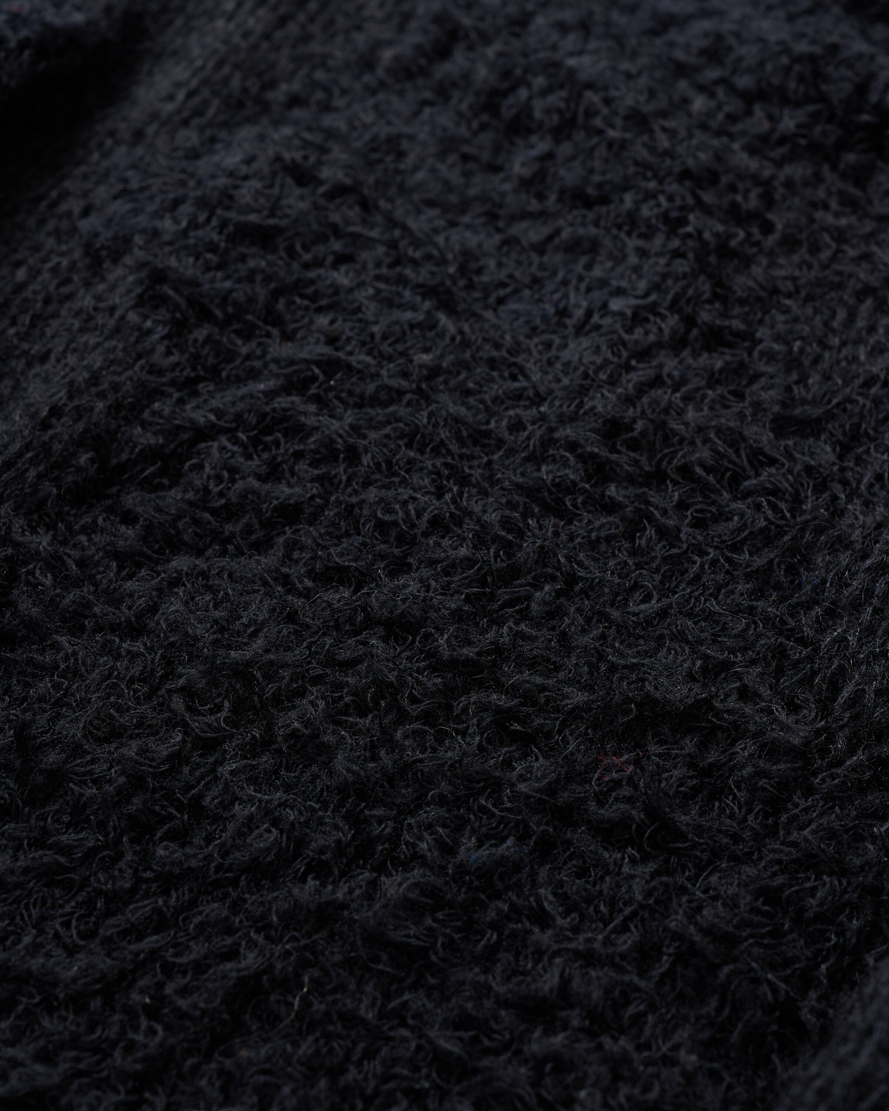 Poodle Shaggy Intarsia Pullover Knit
