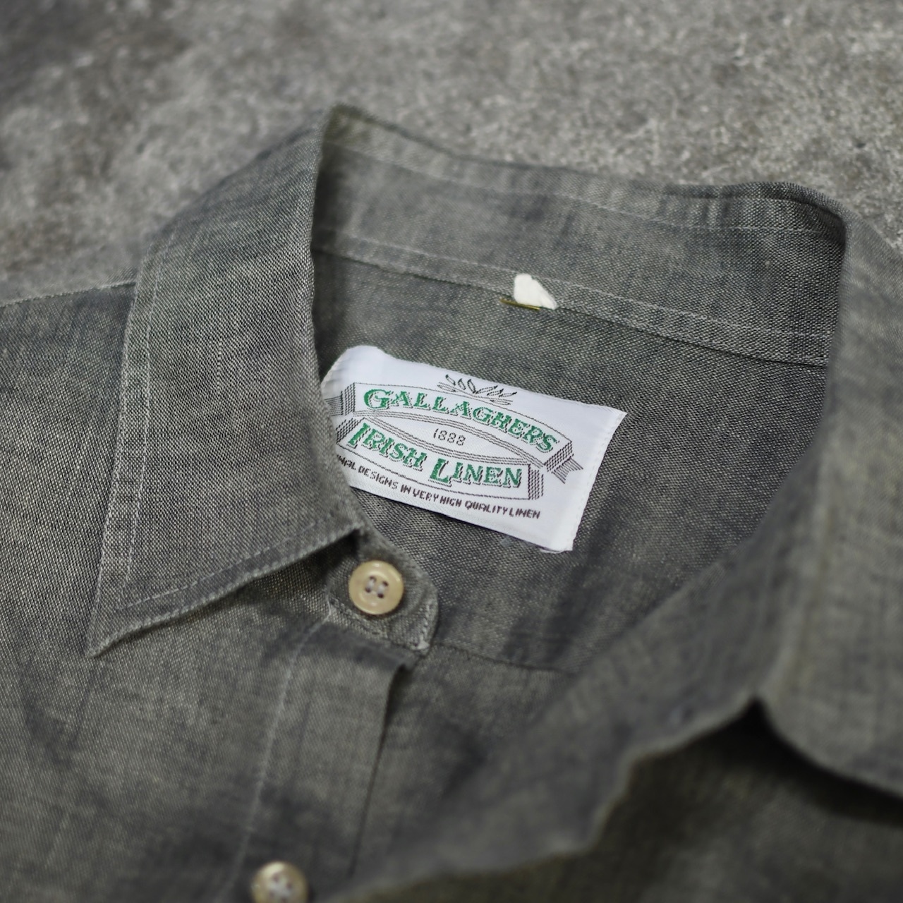GALLAGHERS Irish linen shirt greige