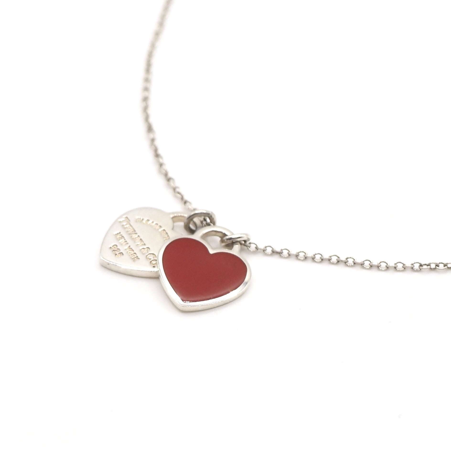 Tiffany&Co. リターントゥ ダブルハート タグネックレス シルバー925
