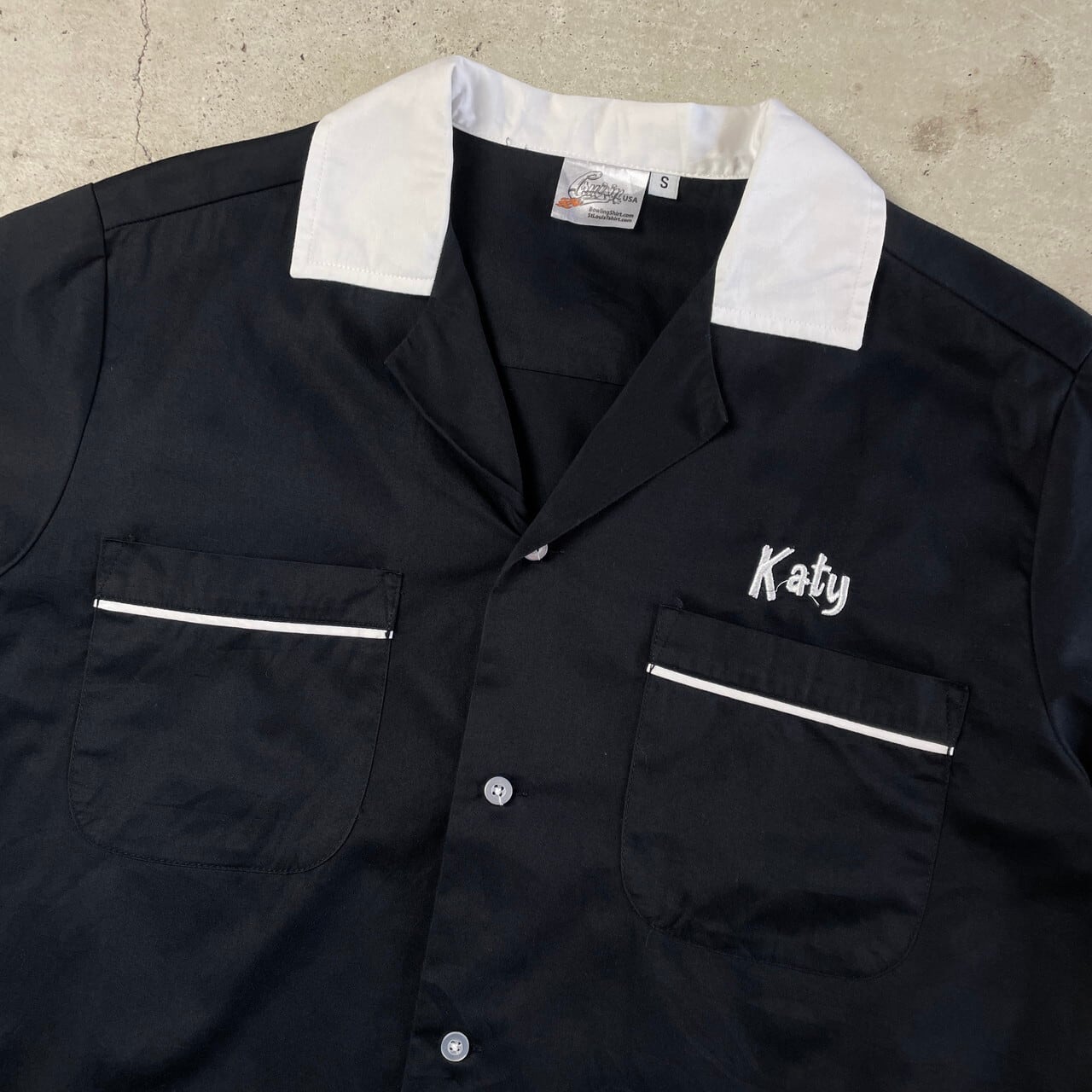 Cruisin USA クルージン 切替 バックプリント ボウリングシャツ メンズ