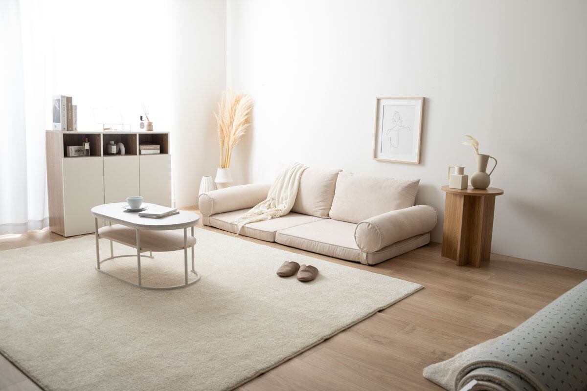 全2色】ソファ・ベッド・1人掛けにも形を変えられる、幅180cmのゆとり