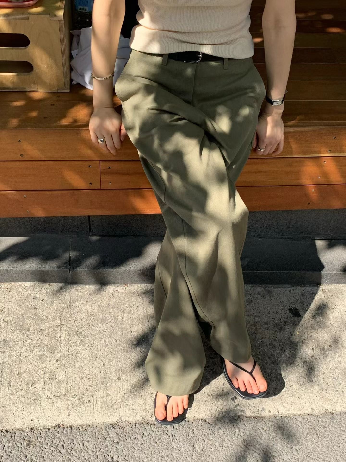 (予約) ounce / Bene cotton pants