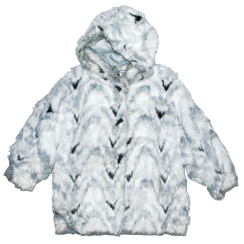 80-90s UK fake fur duffle coat