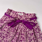 SONIA by SONIA RYKIEL ソニアバイソニアリキエル 花柄 フレア スカート サイズ 38 /オンワード樫山/パープル/ミニスカート