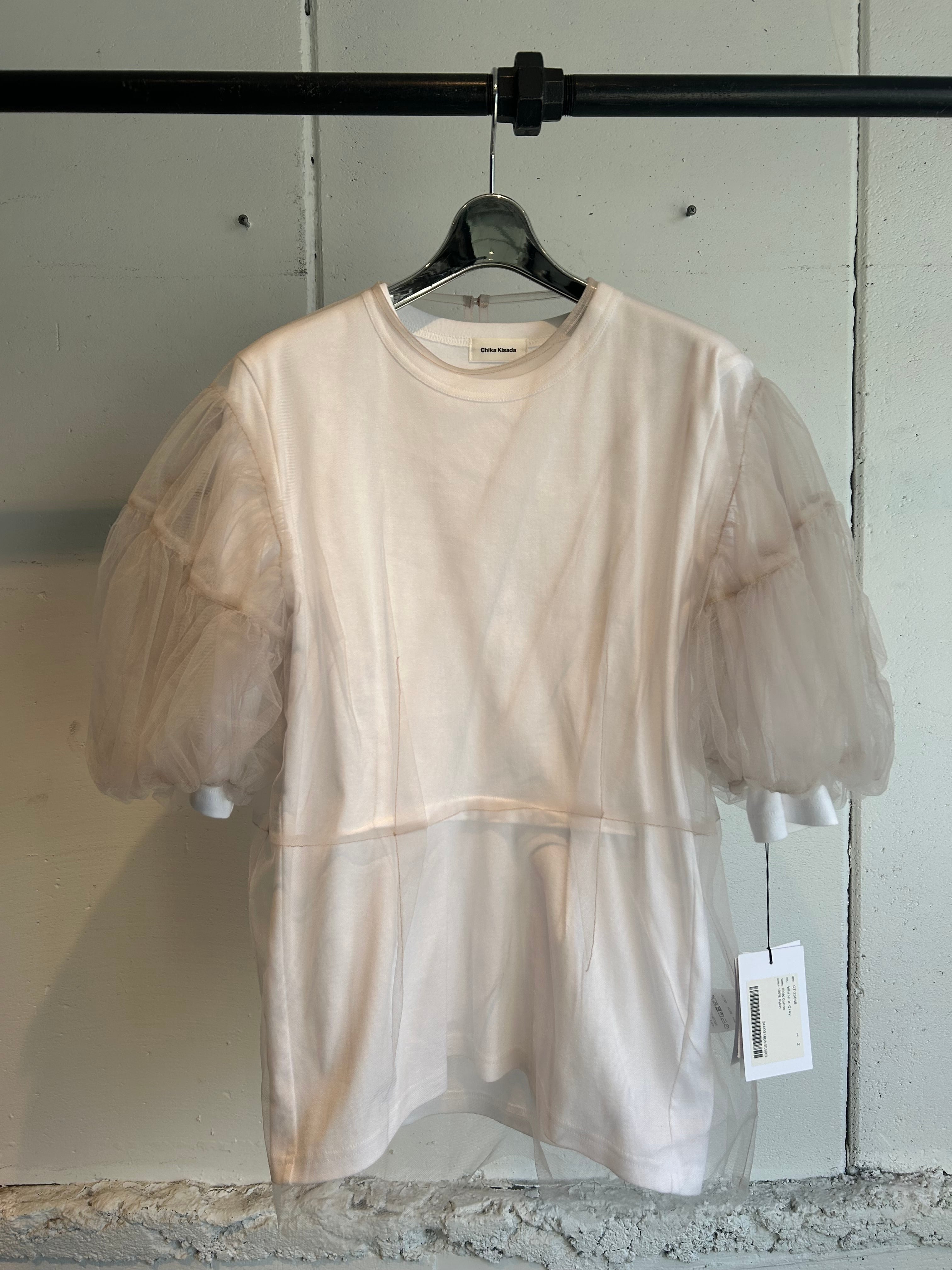 CHIKAKISADA 2pset tulle balloonsleeve tops | AAR