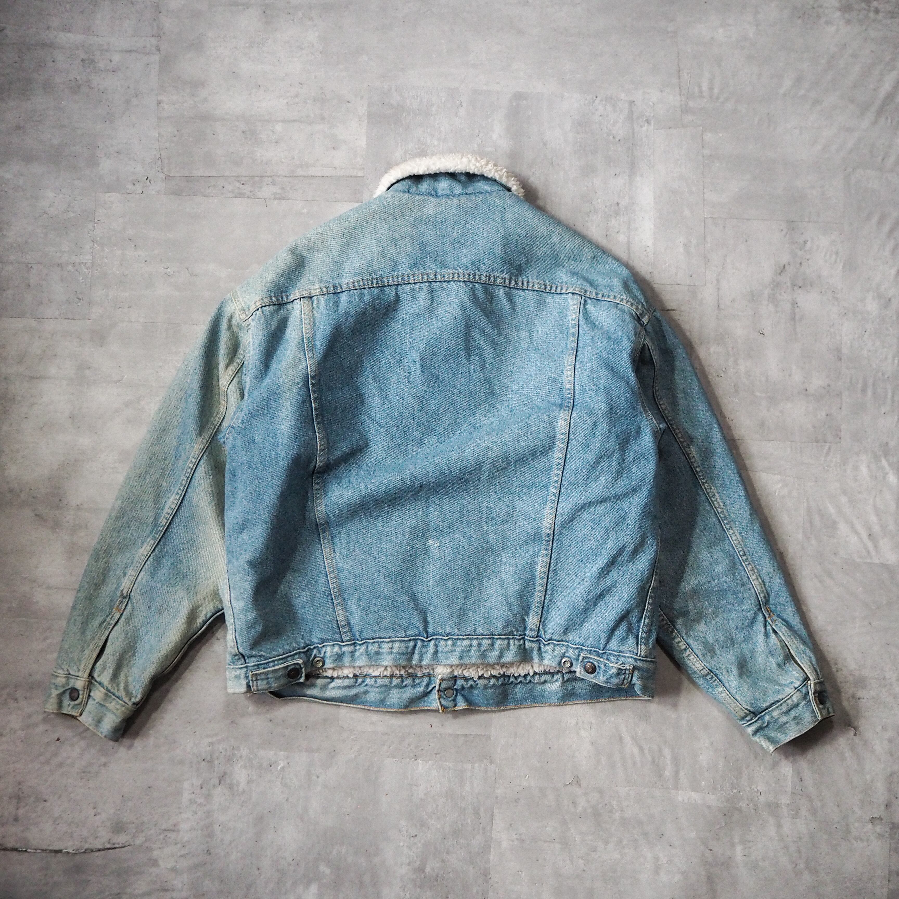 80s “Levi's 70609” denim boa jacket XL made in USA 80年代